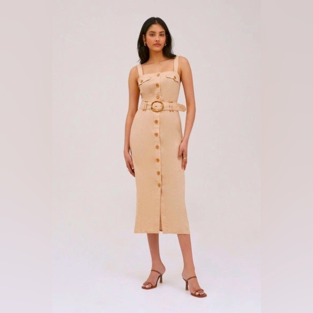 NWOT FINDERS KEEPERS Bambi Dress Tan S